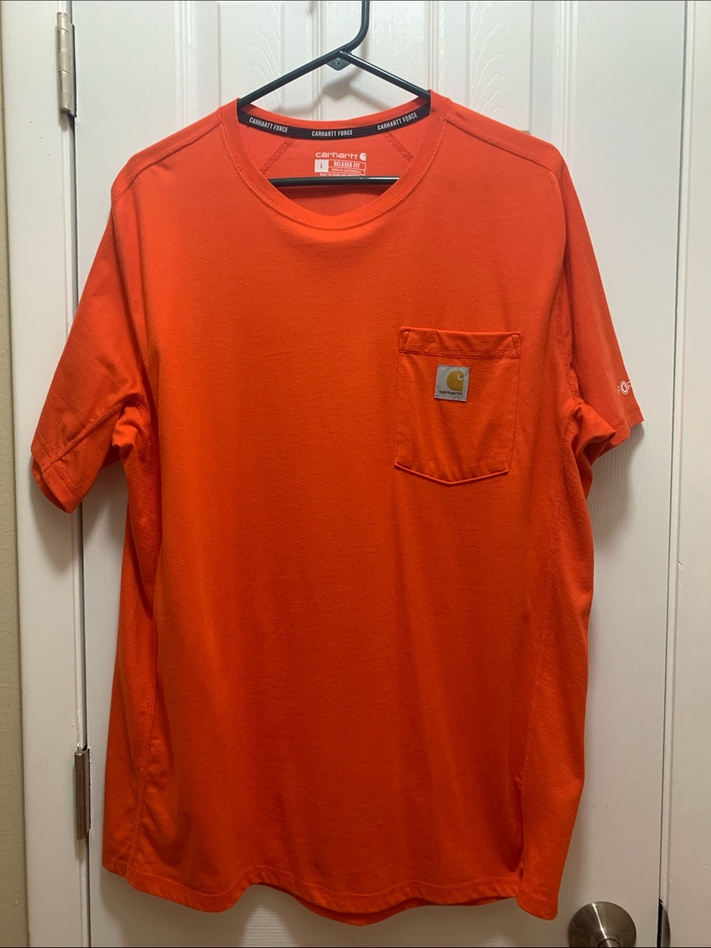 Carhartt Orange Short-Sleeve Pocket Tee